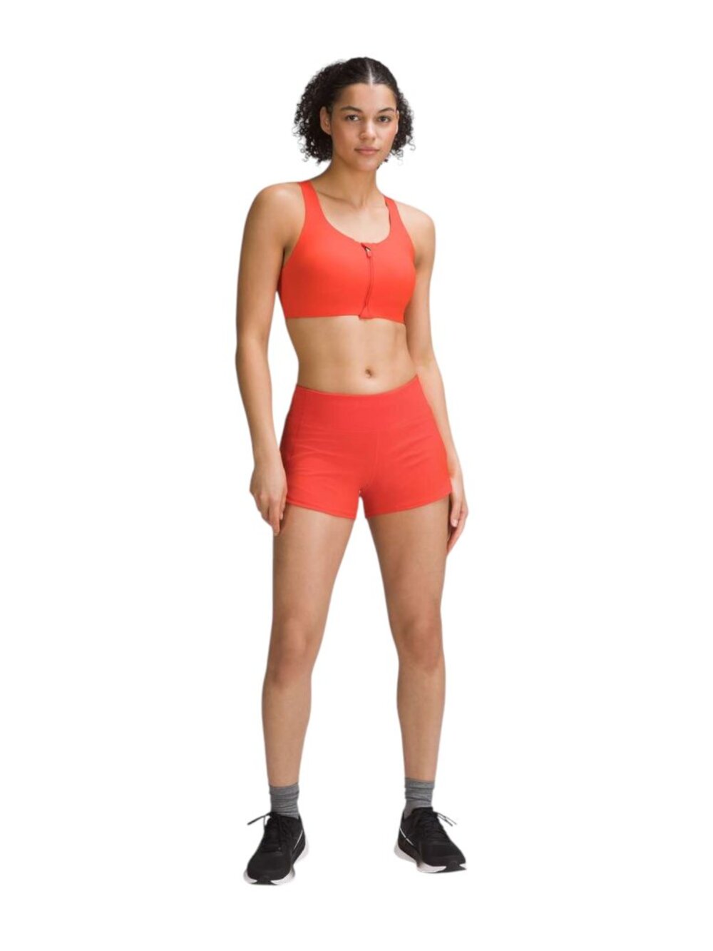 Lululemon Enlite Front-Zip Bra High Support - NWT - Solar Orange - Size 32DD